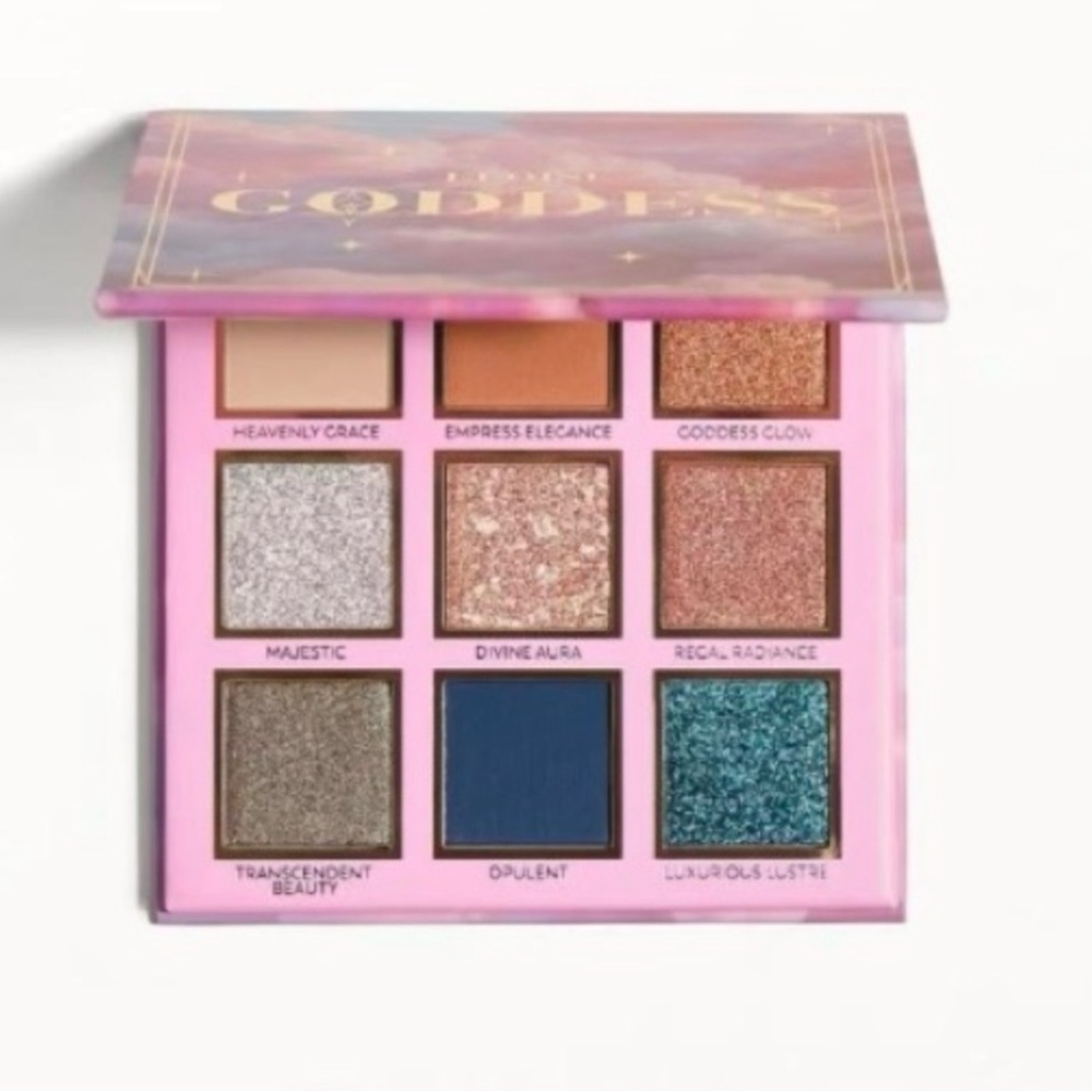 Eloise Goddess Eyeshadow Palette Bright Shimmer Blue Pink Teal NIB